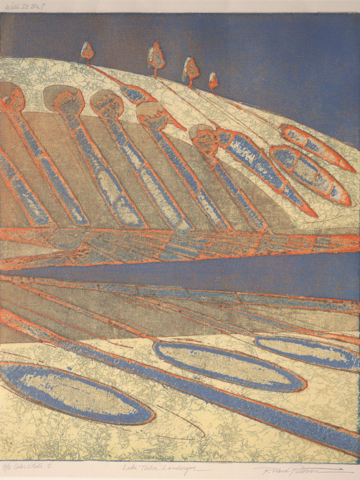 Roland Petersen, Lake Tahoe Landscape, 1970