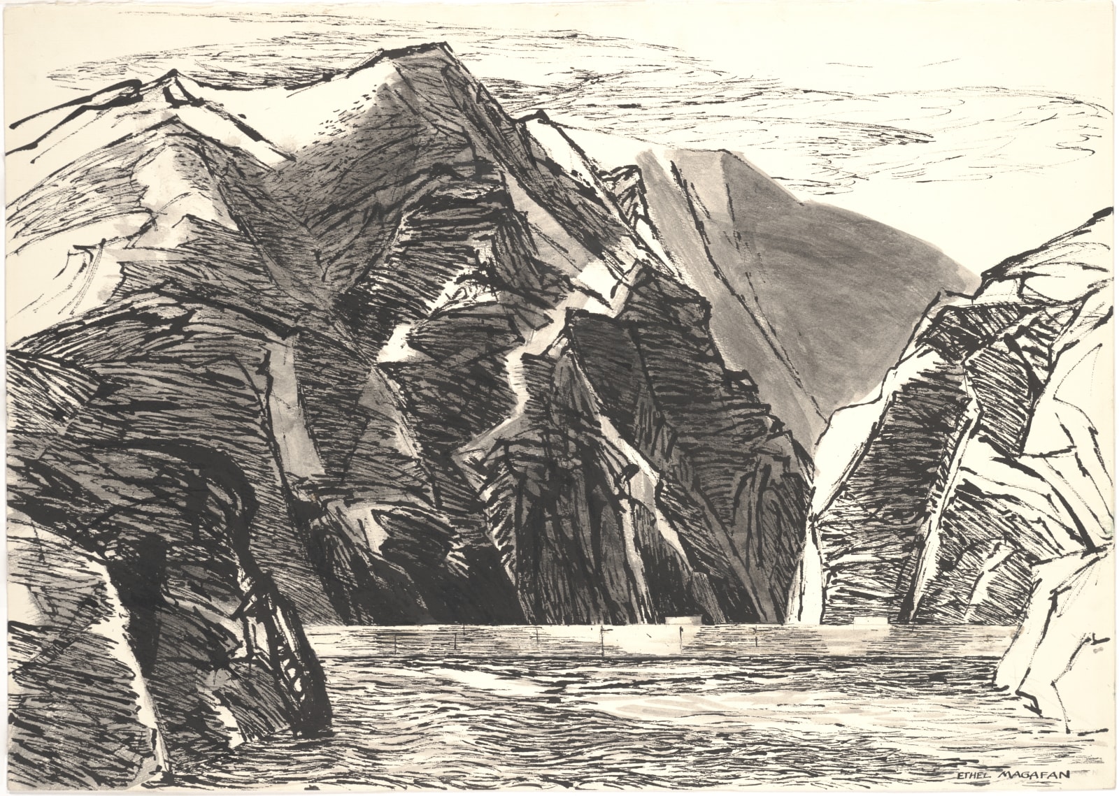 Ethel Magafan, On Morrow Point Reservoir (b), 1971