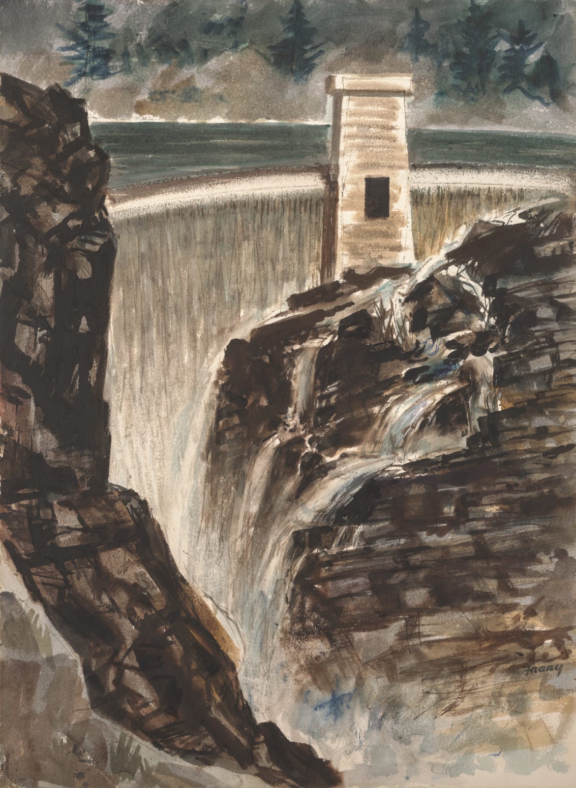 Michael Frary, Sun River Dam, 1970