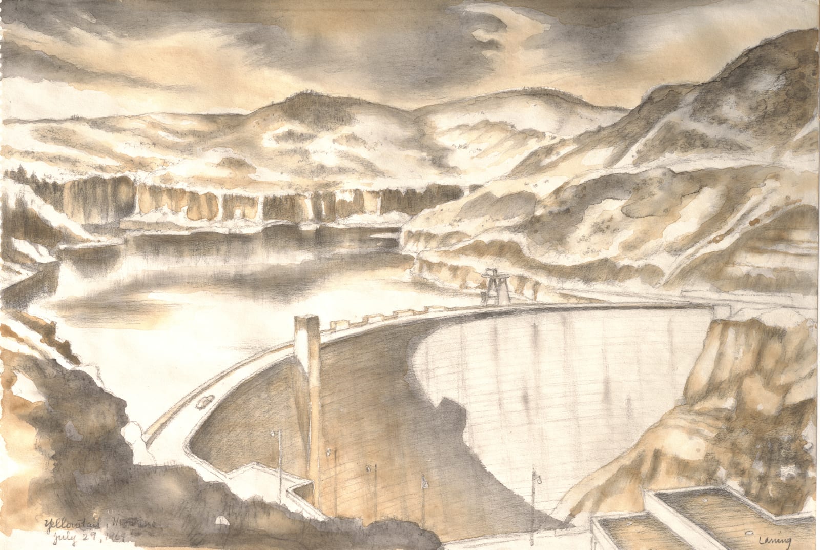 Edward Laning, Yellowtail, 1969