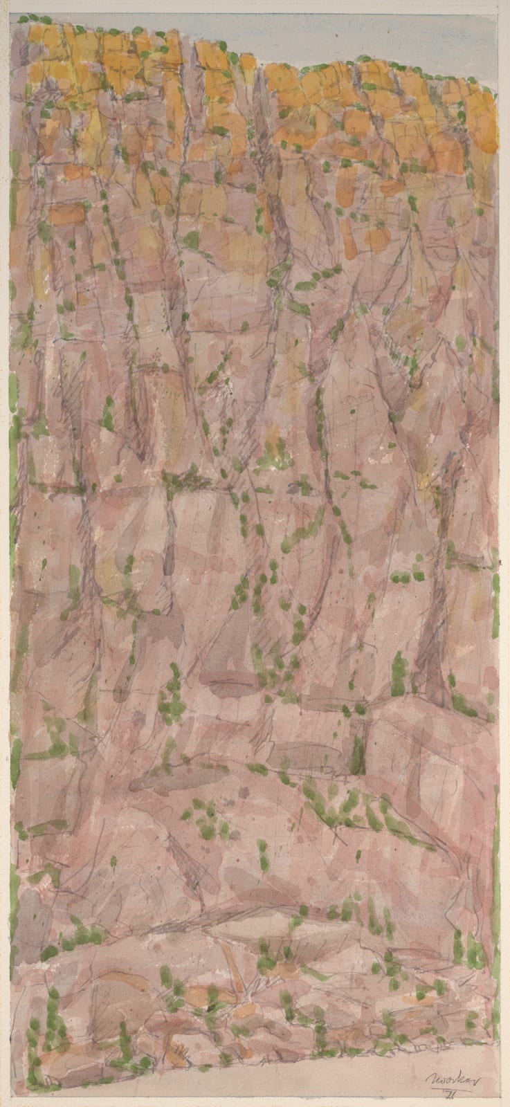 Jack Tworkov, Canyon Wall Morrow Point, 1971
