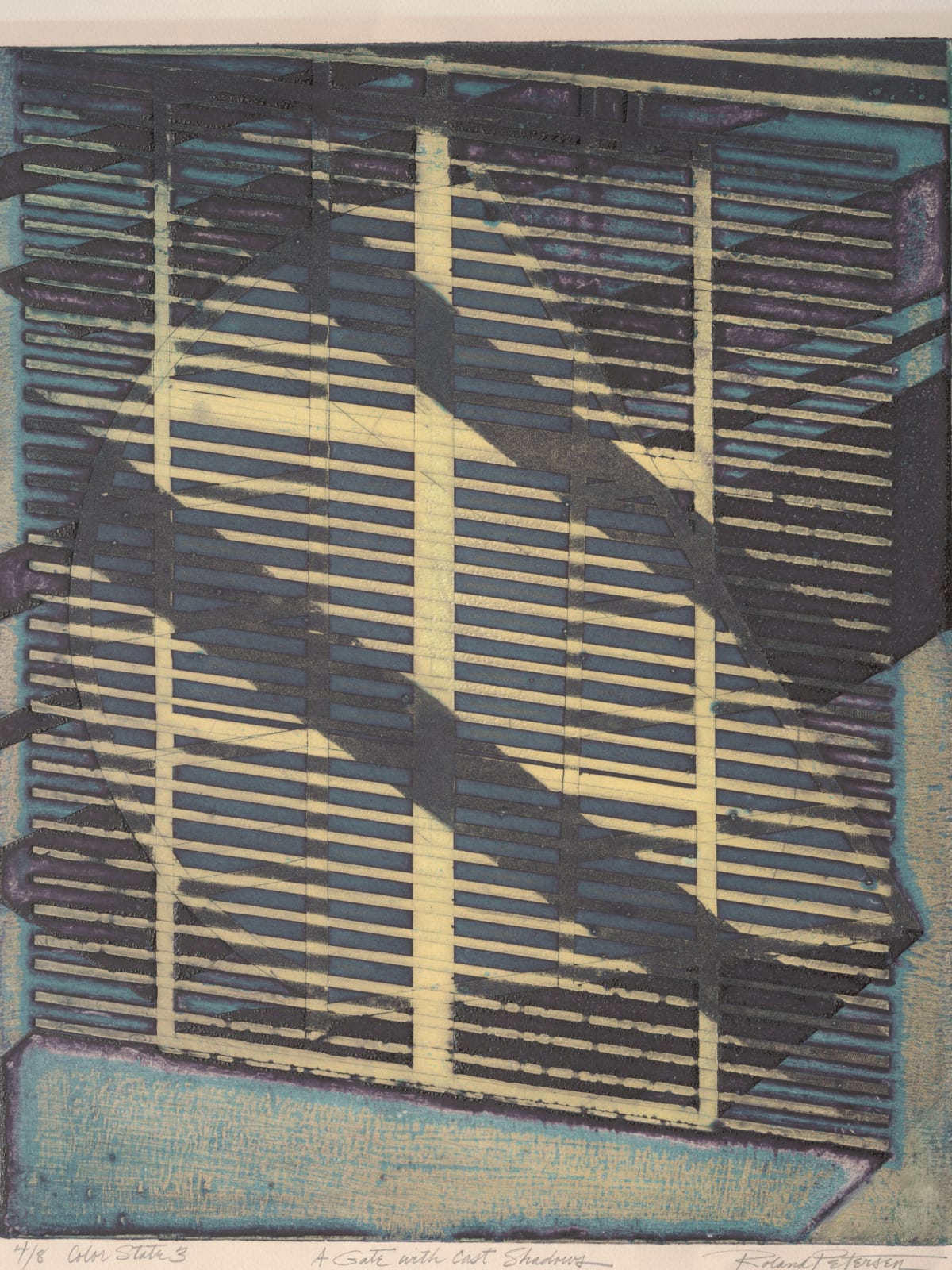 Roland Petersen, A Gate with Cast Shadows, 1970