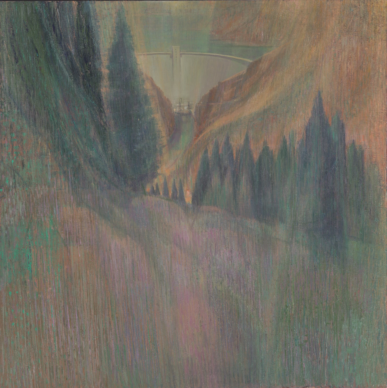 William C. Palmer, Above Flaming Gorge Dam, 1969