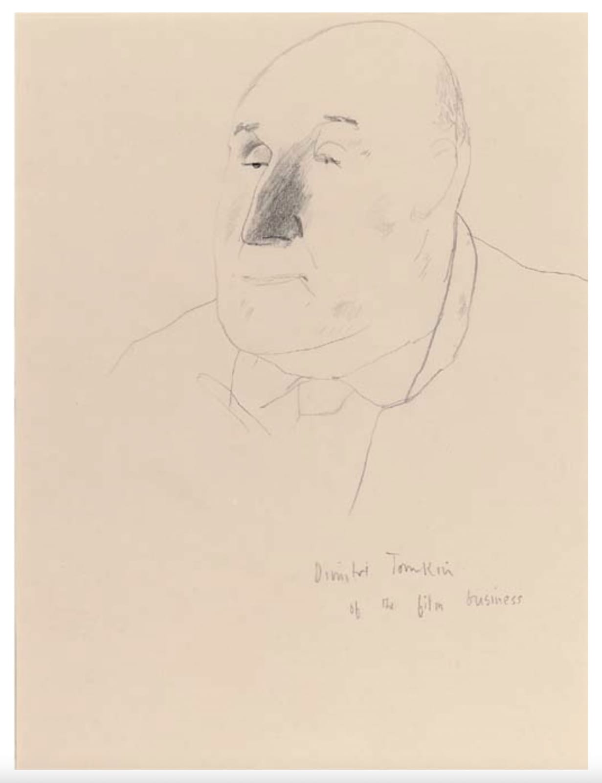 David Hockney, Portrait of Dimitri Tomkin, circa. 1968-1978