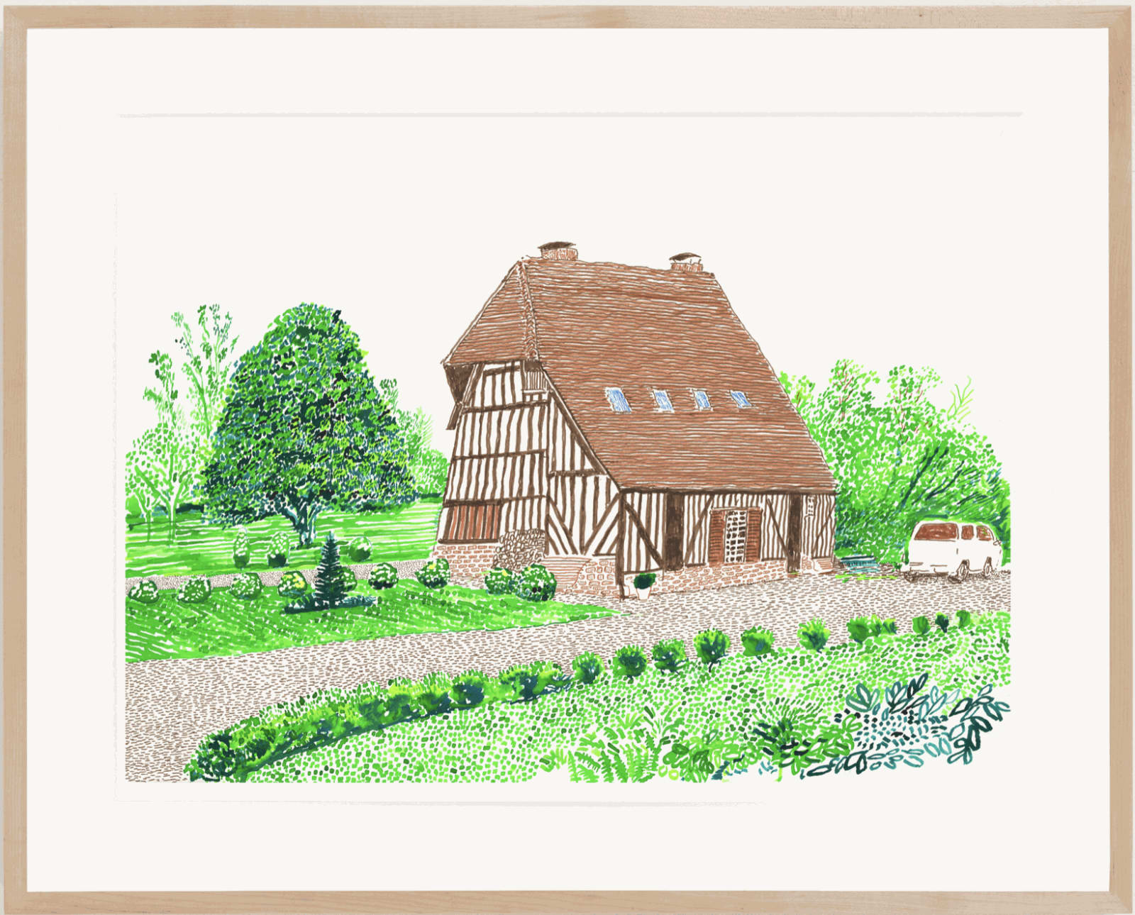 David Hockney , In Front of House Looking West, 2019