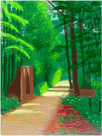 David Hockney, Arrival of Spring in Woldgate, 2011, 2nd June, 2011