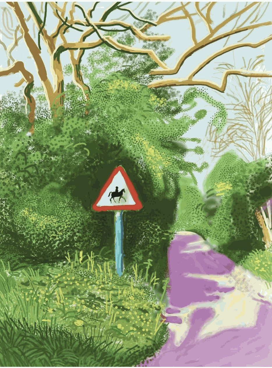 David Hockney, The Arrival of Spring in Woldgate, 2011