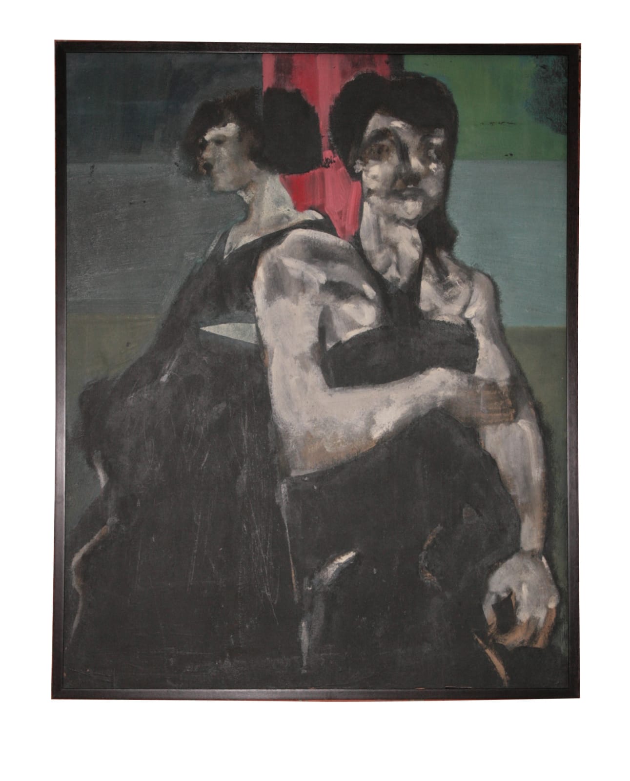 Boris Lurie, Untitled (Two Women) , 1956