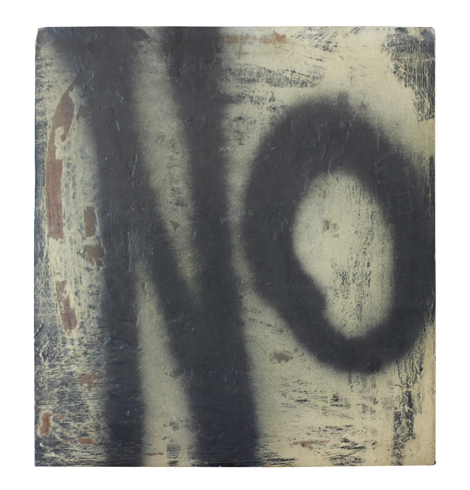 Boris Lurie, Untitled (NO Sprayed), 1963