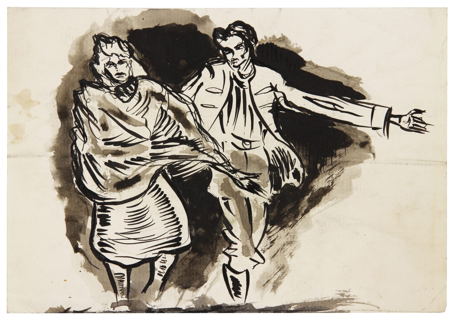 Boris Lurie, Untitled, c. 1946