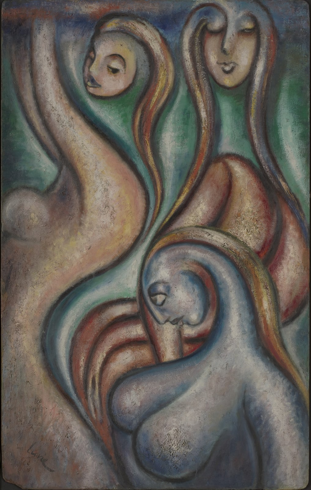 Boris Lurie, The Dancing Girls of New York, 1948