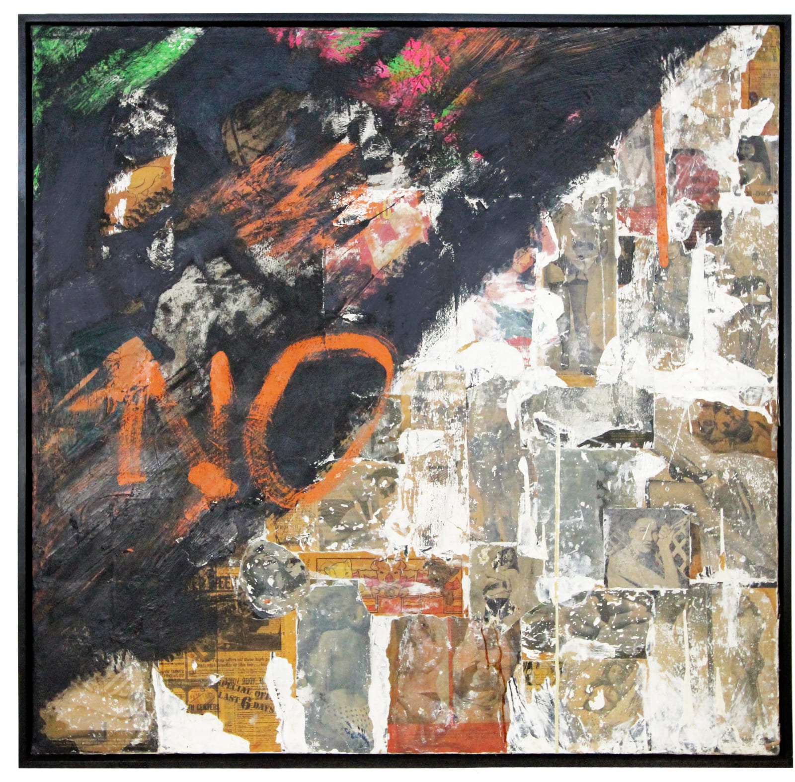 Boris Lurie, NO with Pinups and Shadow , 1959-1963