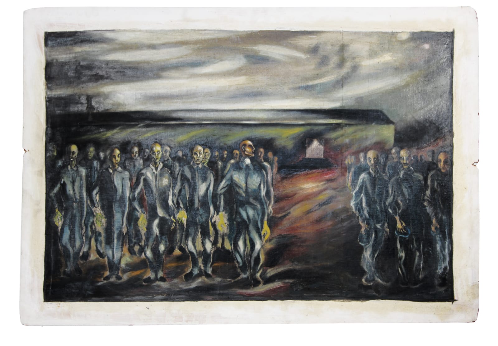 Boris Lurie, Roll Call in Concentration Camp, 1946