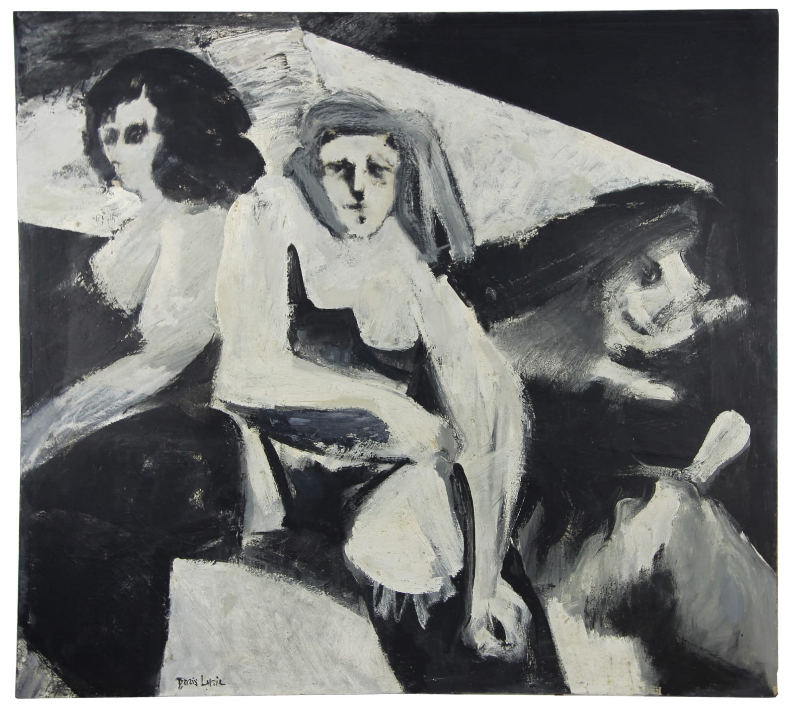 Boris Lurie, Three Women, c. 1958-1959