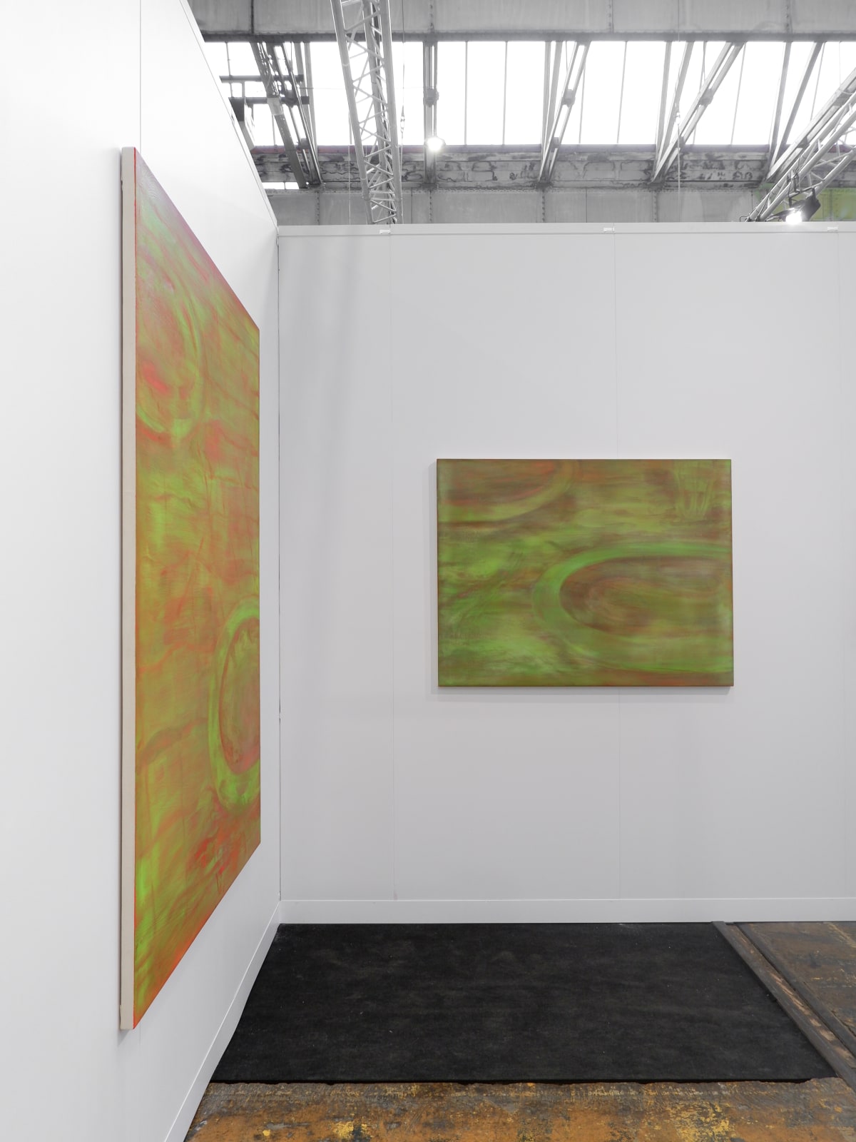 Brigade Gallery at Enter Art Fair 2025, presenting work by Petra Cortright, Ken Taylor Reynaga, Birk Bjørlo and Davide Hjort Di Fabio.