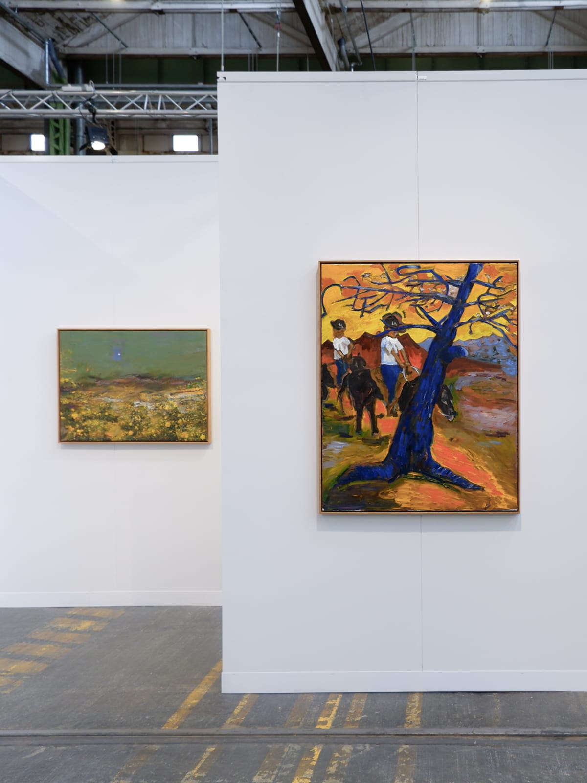 Brigade Gallery at Enter Art Fair 2025, presenting work by Petra Cortright, Ken Taylor Reynaga, Birk Bjørlo and Davide Hjort Di Fabio.