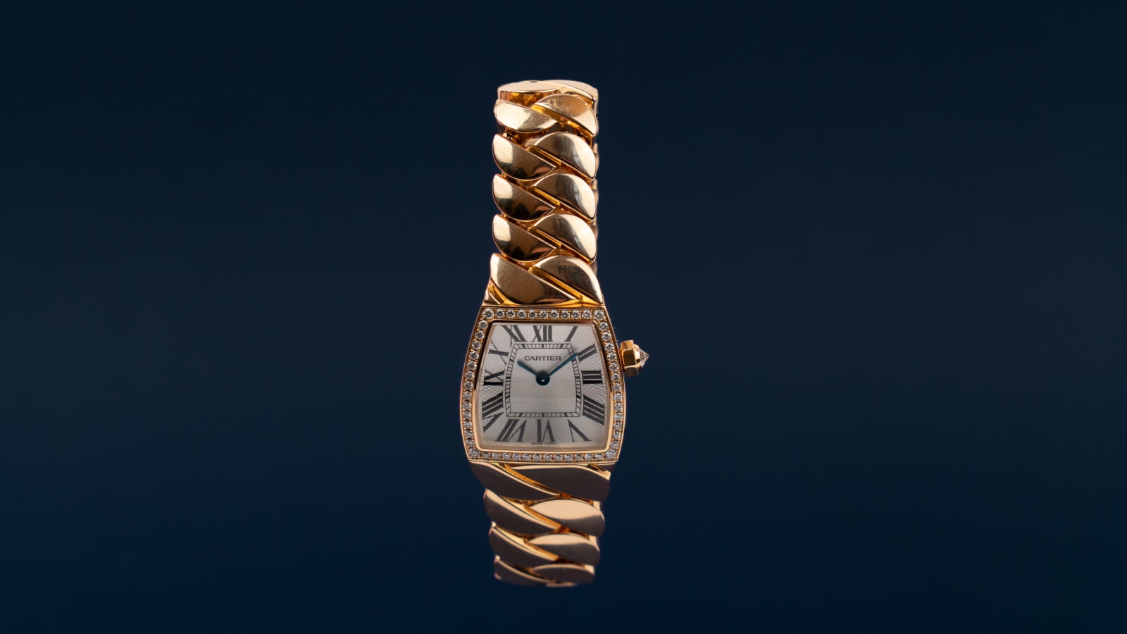 Cartier, Cartier LaDona gold with factory set diamonds
