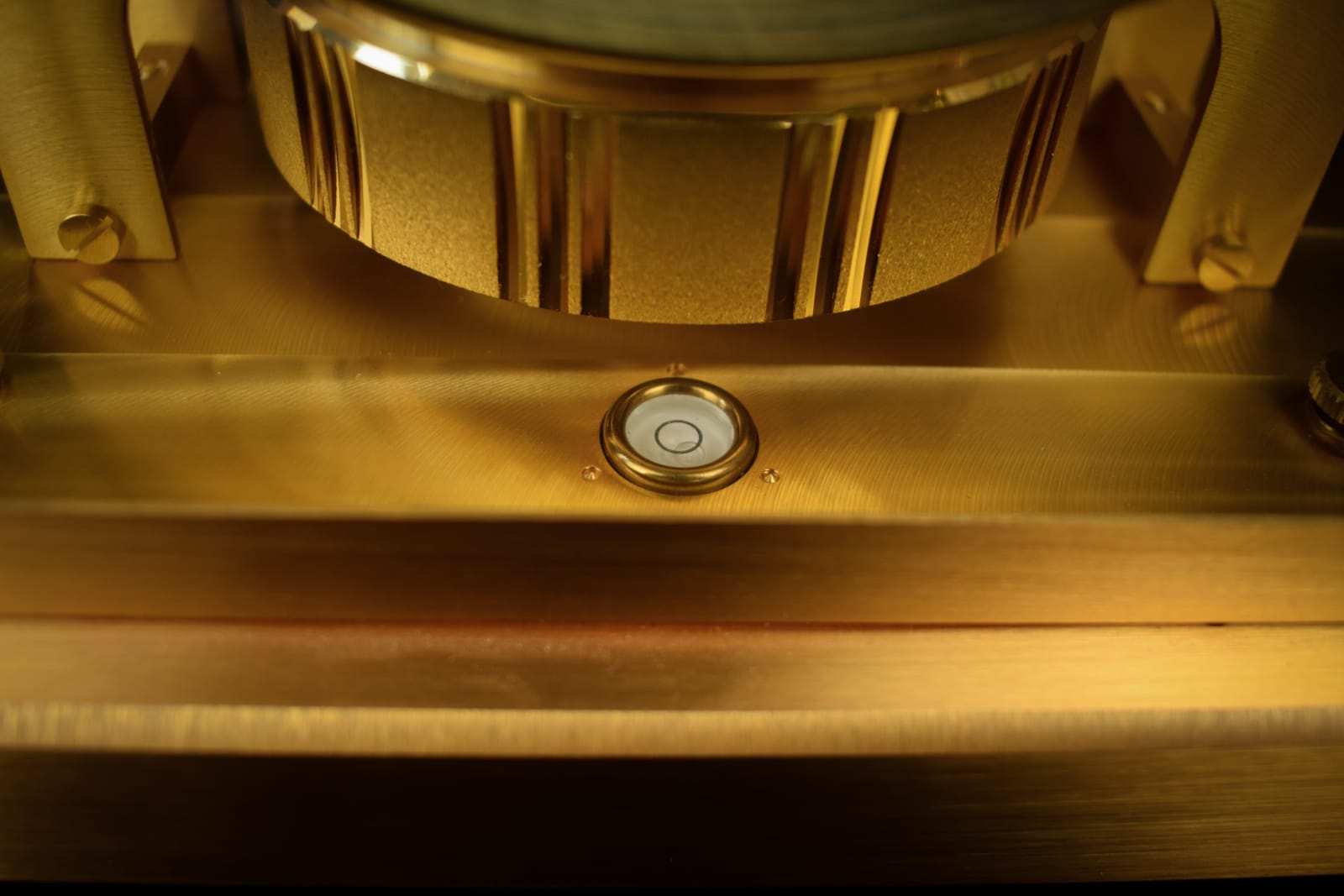Jaeger LeCoultre, Jaeger LeCoultre Atmos Gold with custard dial , 1981
