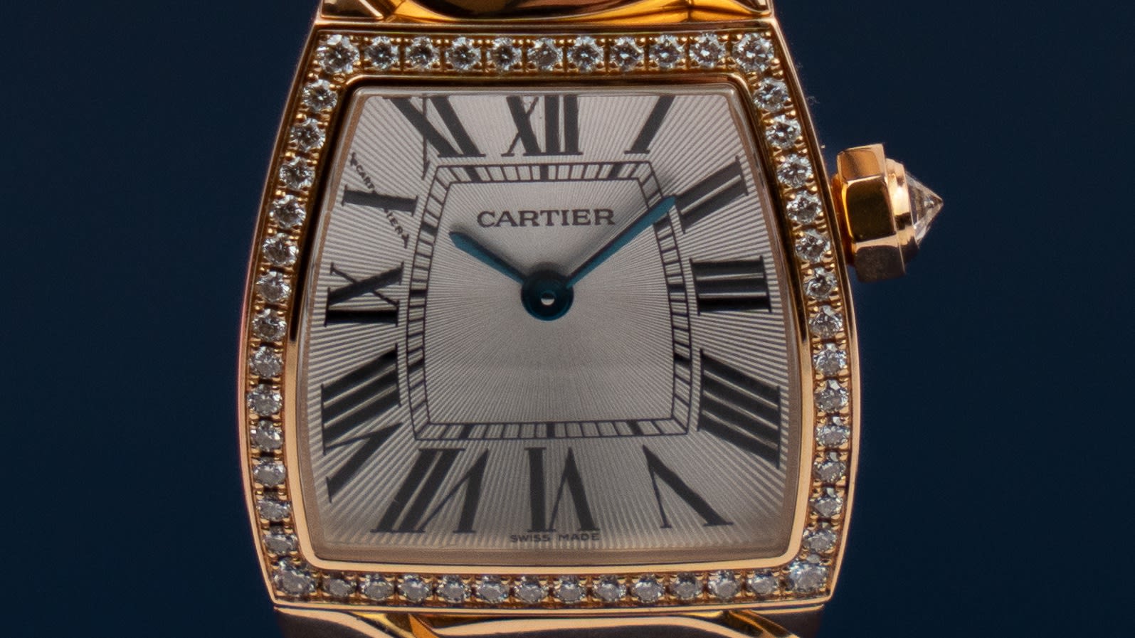 Cartier, Cartier LaDona gold with factory set diamonds