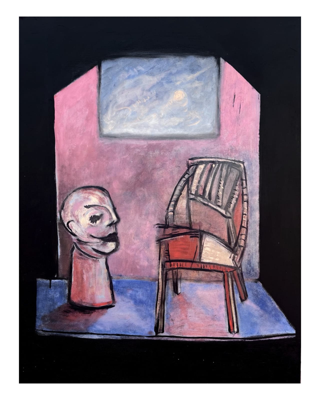 Ziyad El Mansouri, The chair behind, 2024