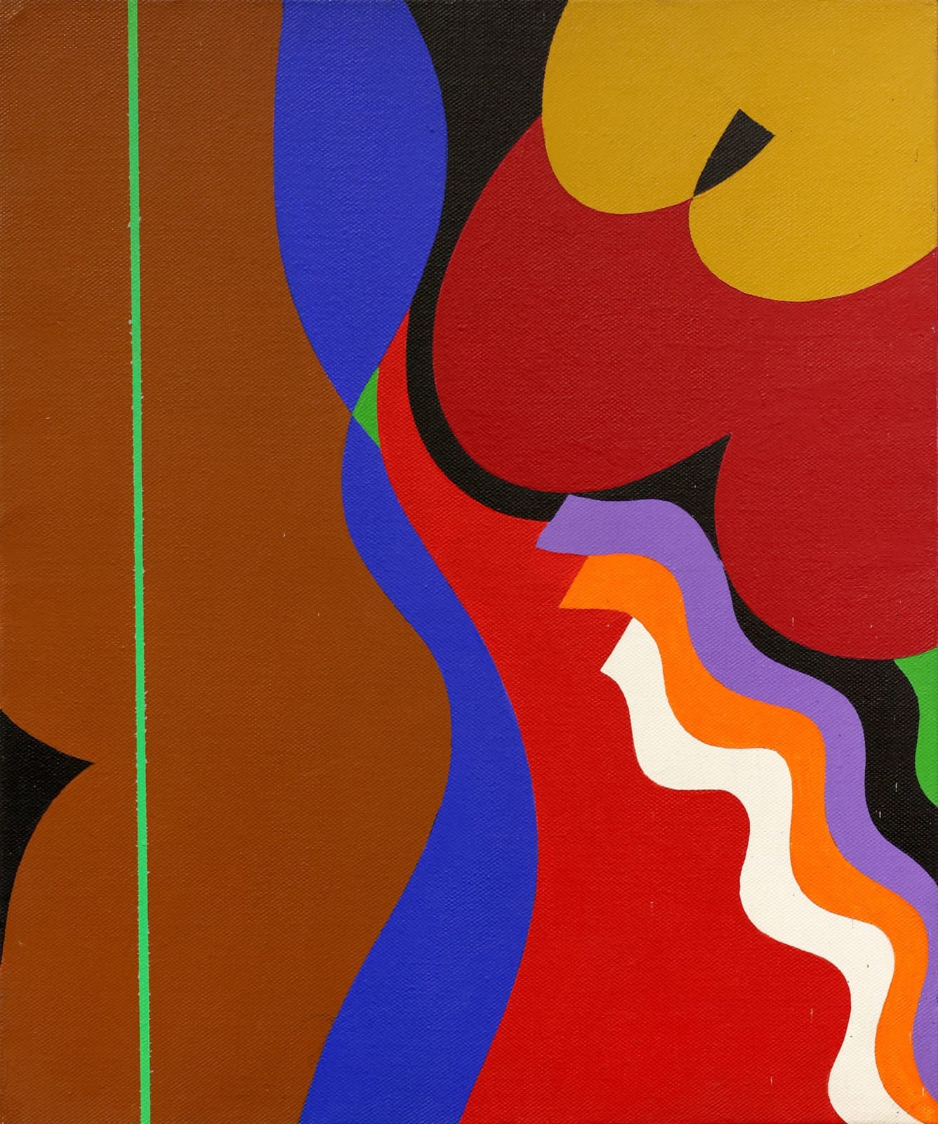 Mohamed Melehi, LE COTE BLEU, 2002