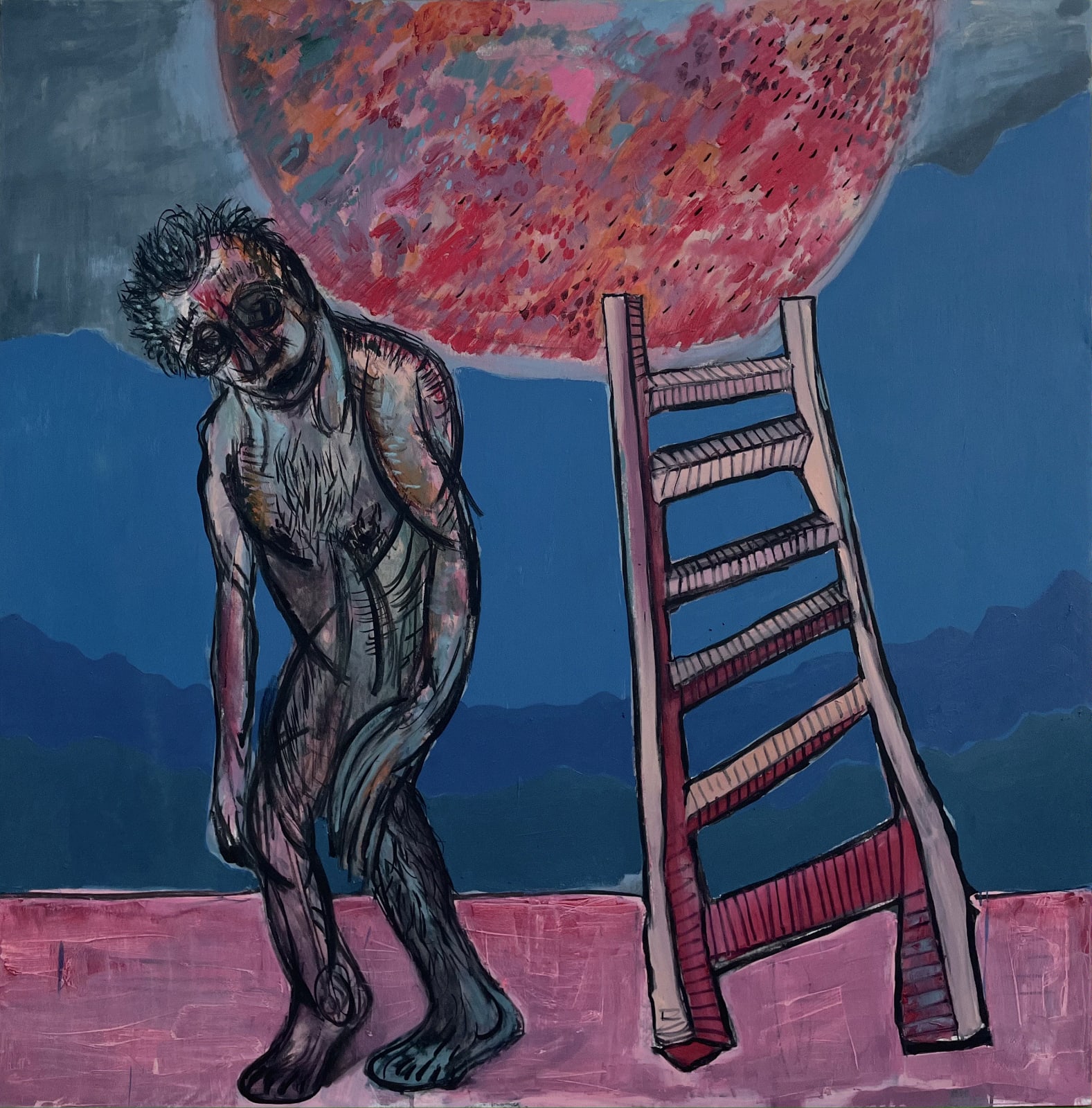 Ziyad El Mansouri, Ladder to the light, 2022