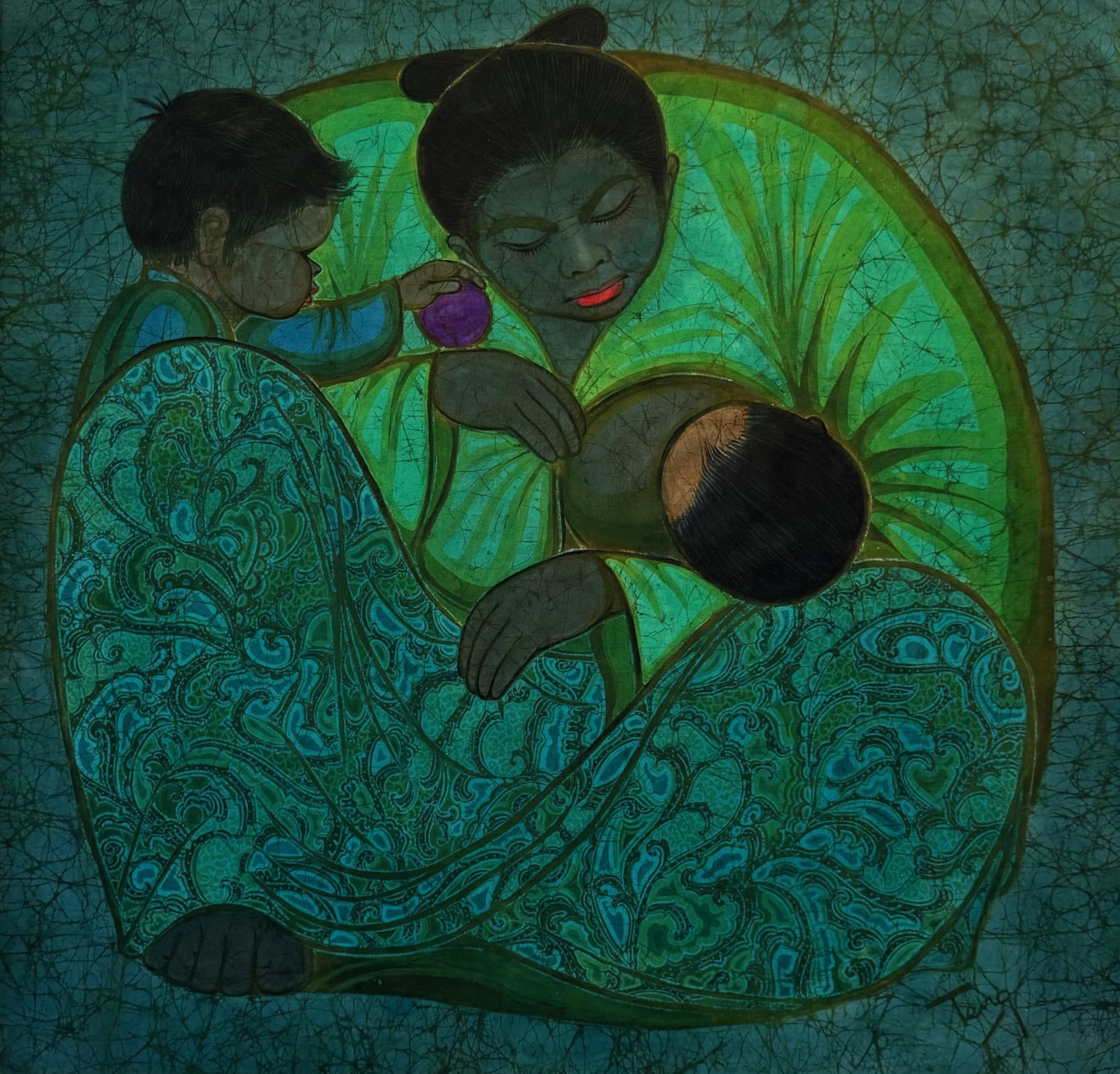 Chuah Thean Teng, (Feeding the baby)