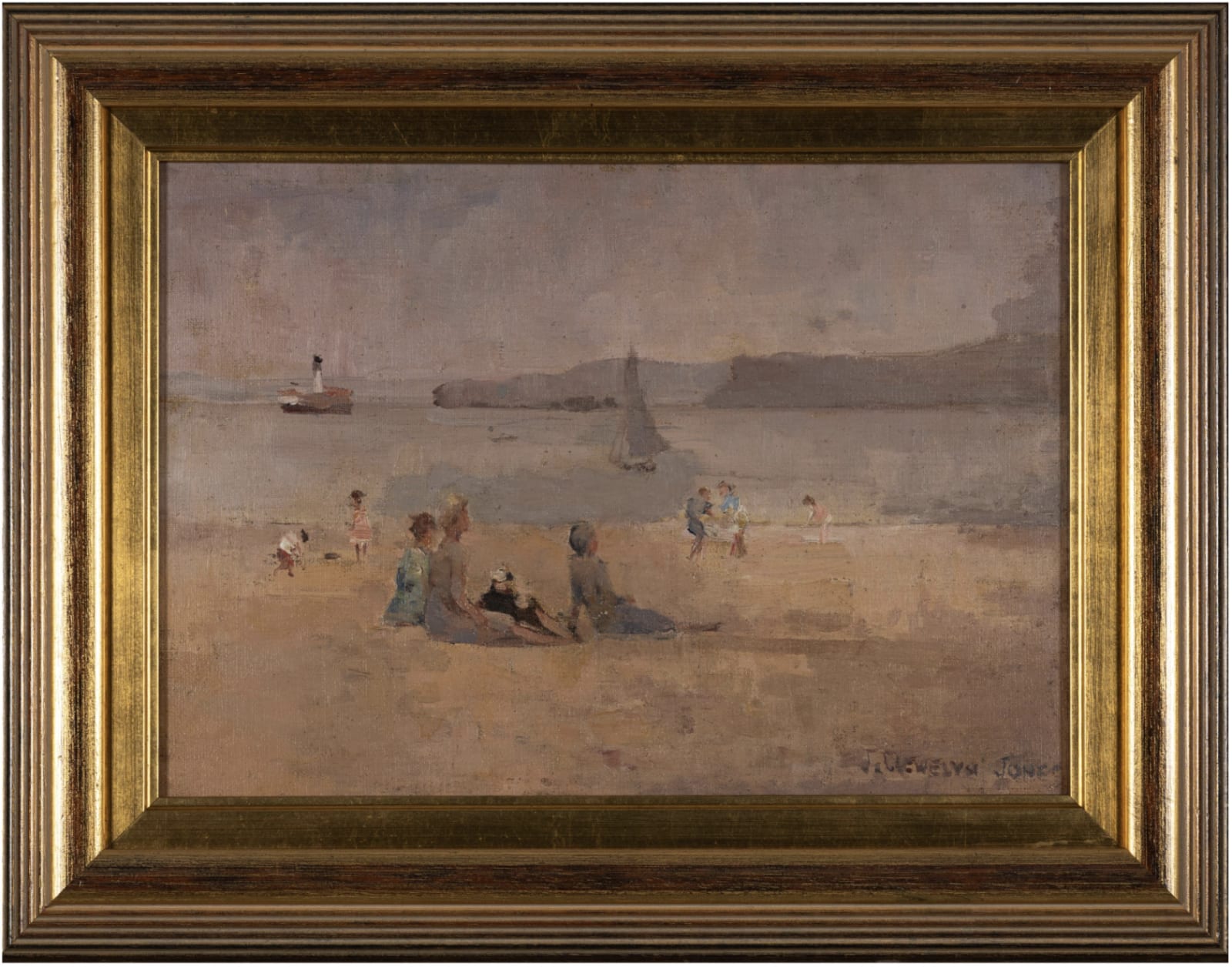 John Llewellyn-Jones, (Figures on the beach, Manly)