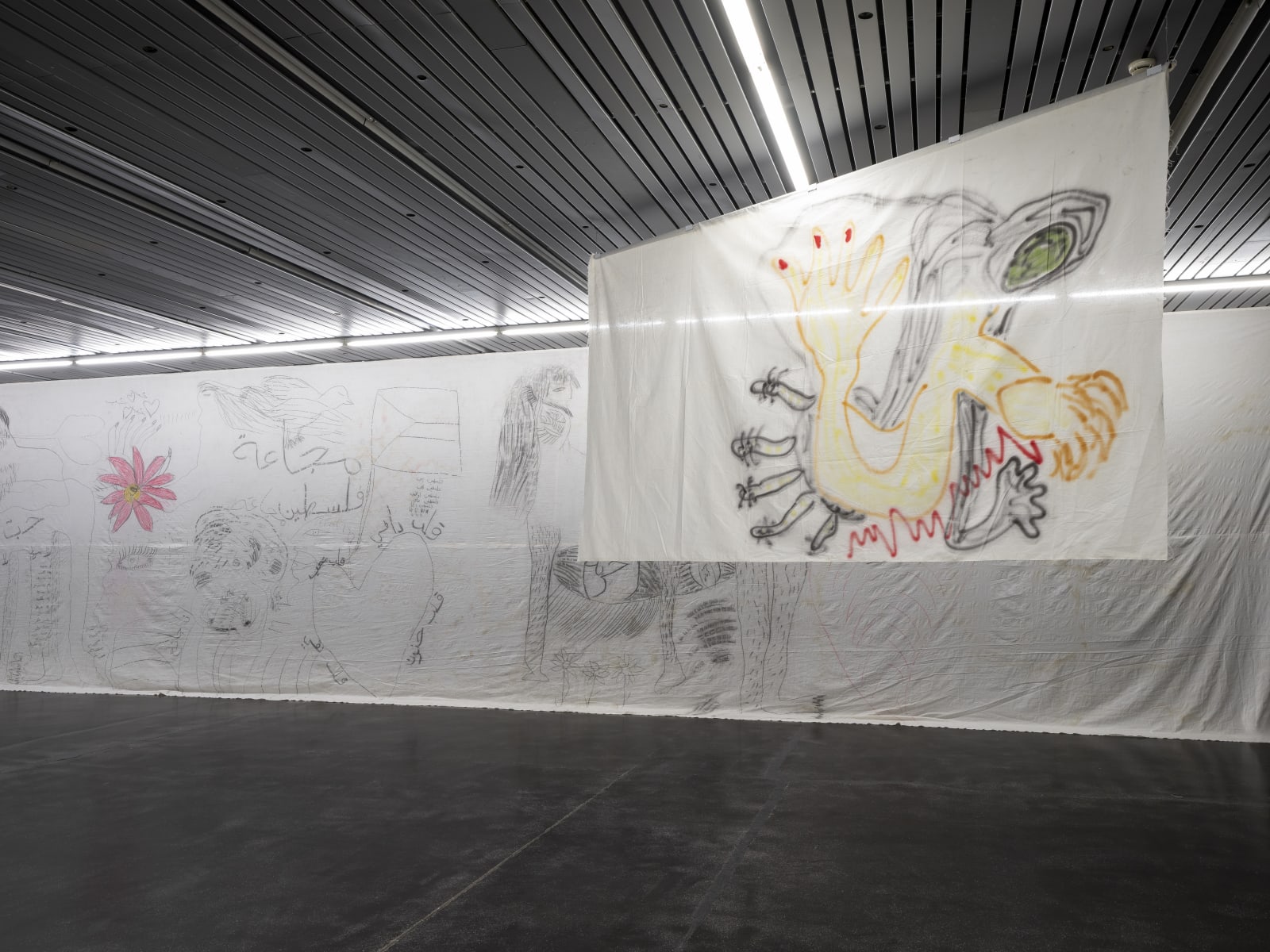 Al Farisa, 2025 exhibition view, CC Strombeek, Belgium © We Document Art