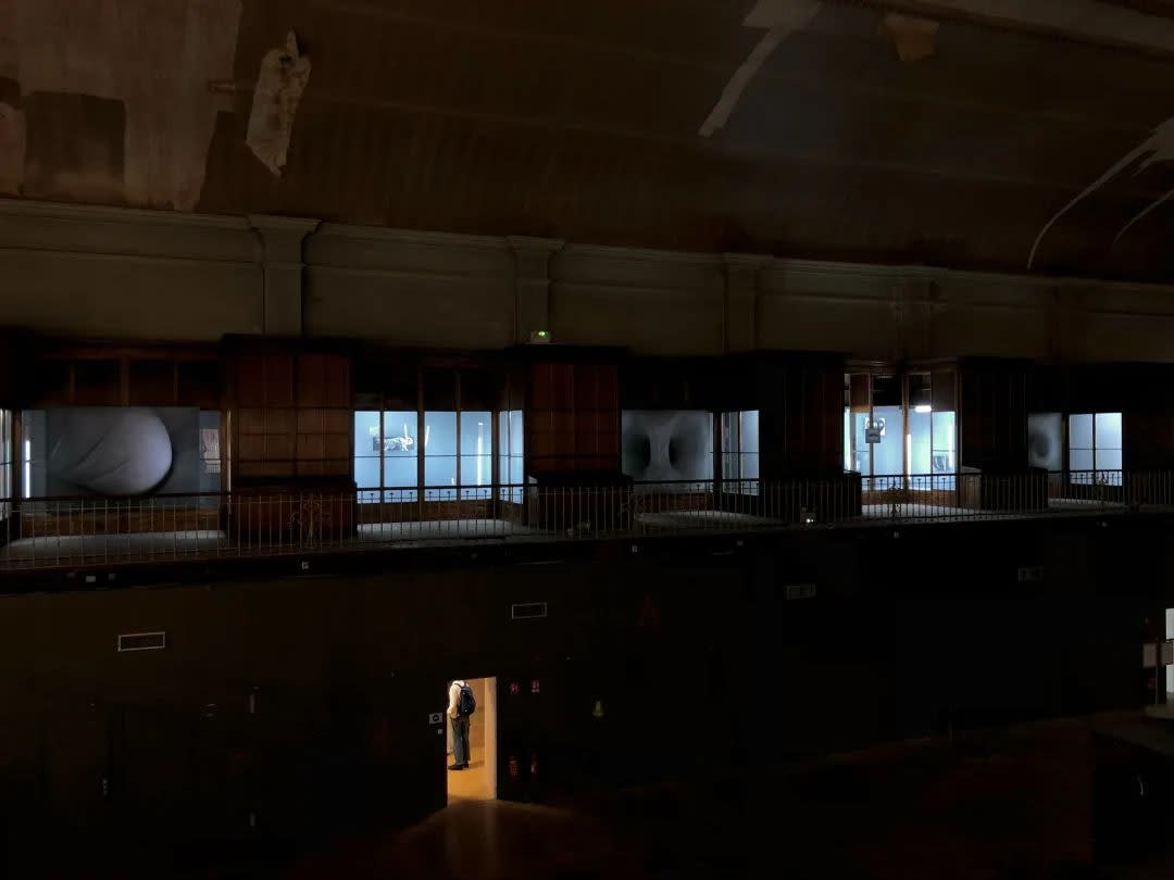 View of “the 16th Lyon Biennale of Contemporary Art: Manifesto of Fragility”, 2022. The Guimet Museum (Ancien musée d'histoire naturelle),...