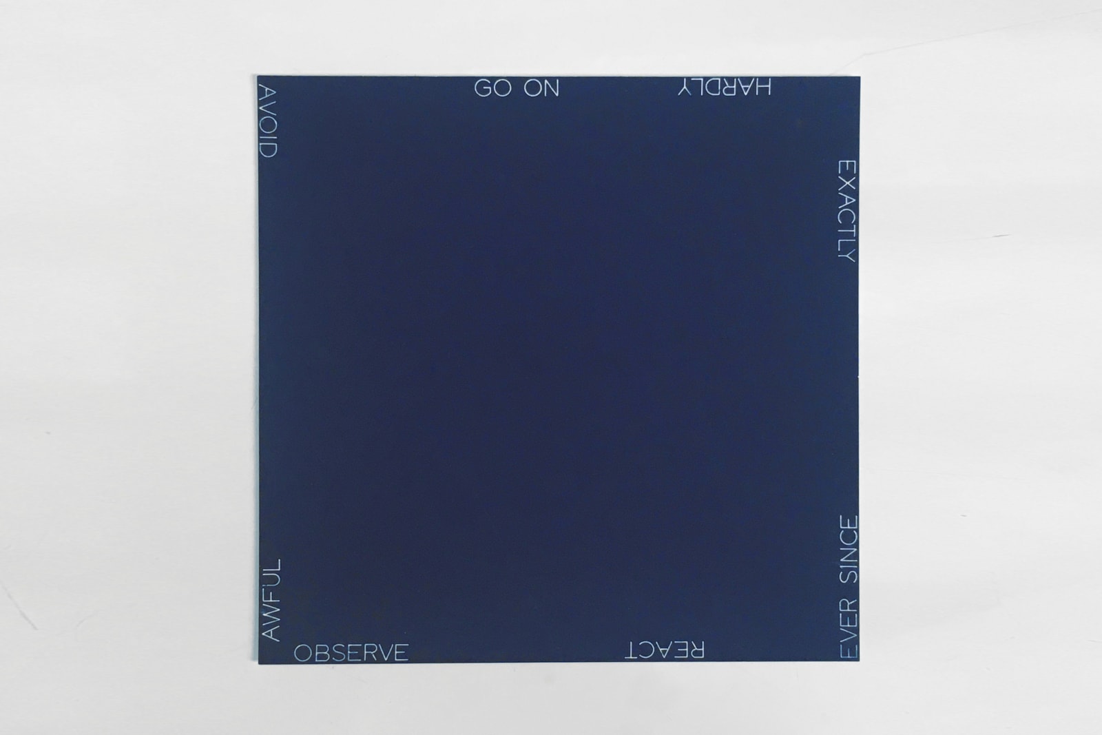 Robert Barry, Untitled , 2019