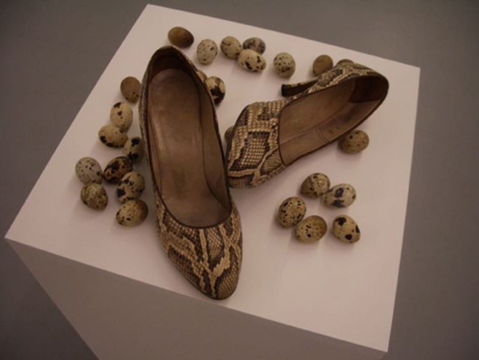 Hans-Peter Feldmann, Shoes with eggs