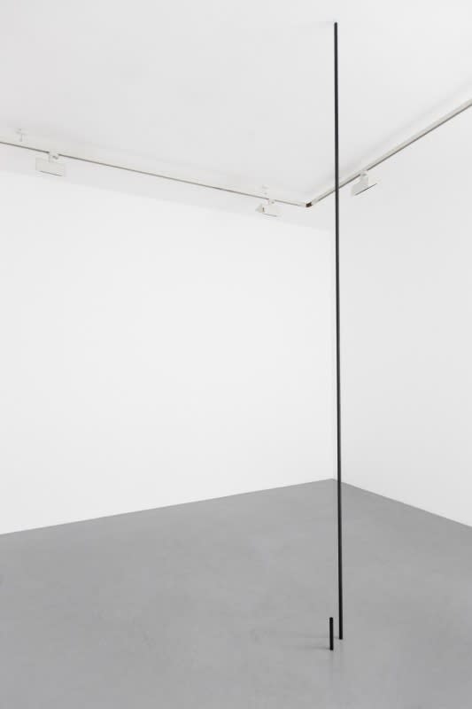 Peter Downsbrough, TWO PIPES - ONE STANDING, 2014