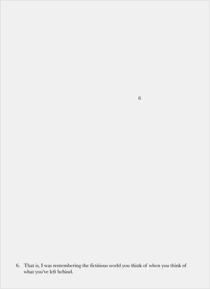 Alejandro Cesarco, Footnote #6, 2008