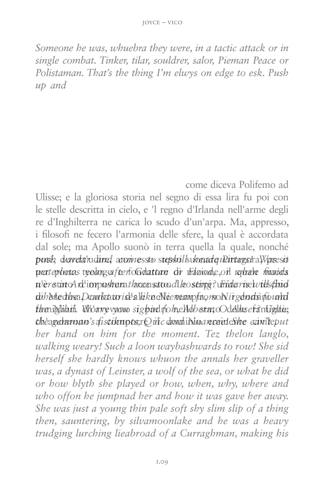 Detanico Lain, Two Voices, Joyce - Vico (l-02), 2012