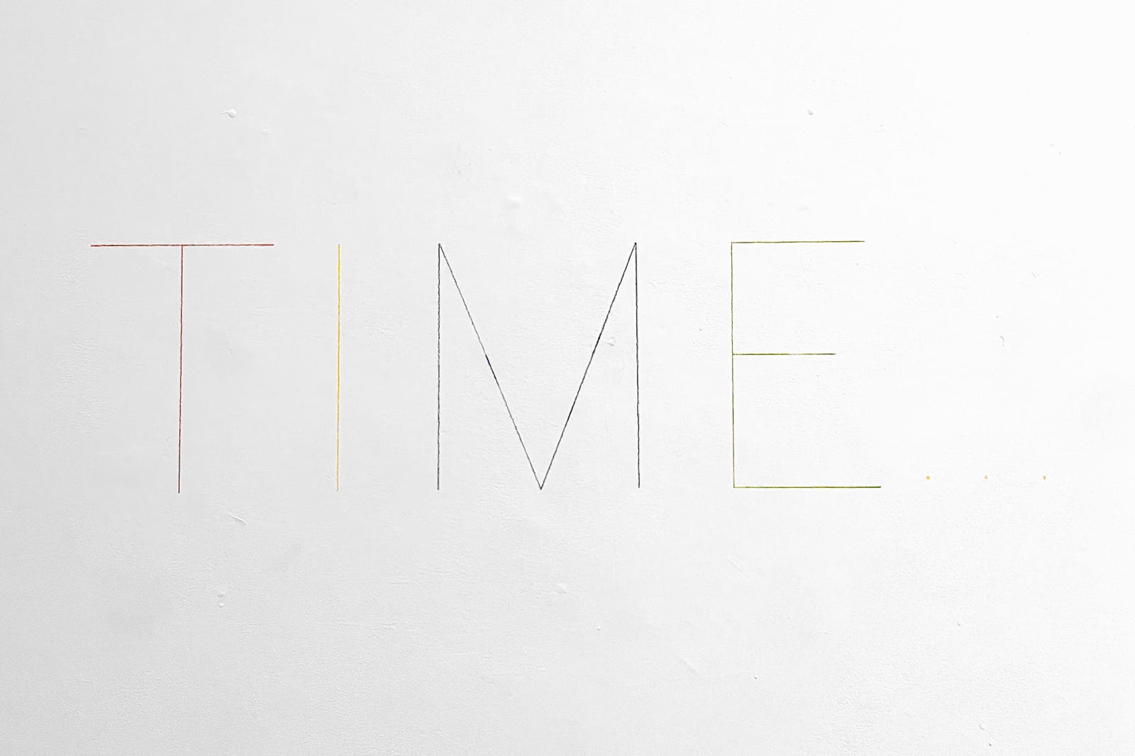 Robert Barry, TIME..., 2025