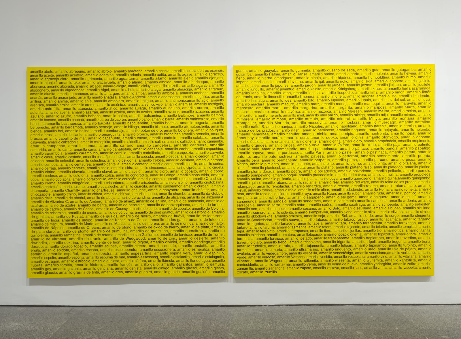Ignasi Aballi, Classified (Yellow), 2008