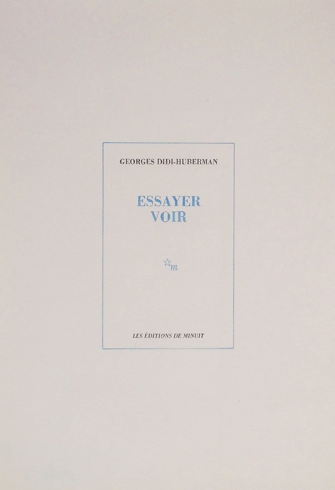 Claire Morel, Essayer Voir, 2017