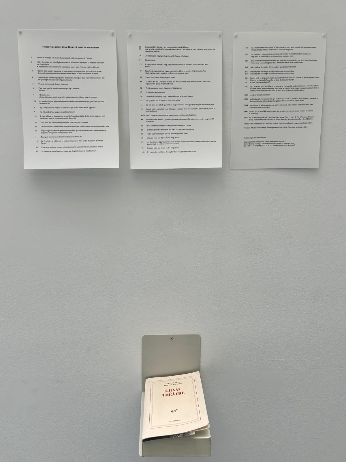 Antoine Perpère, Tentative de conter Graal Théâtre..., 2025