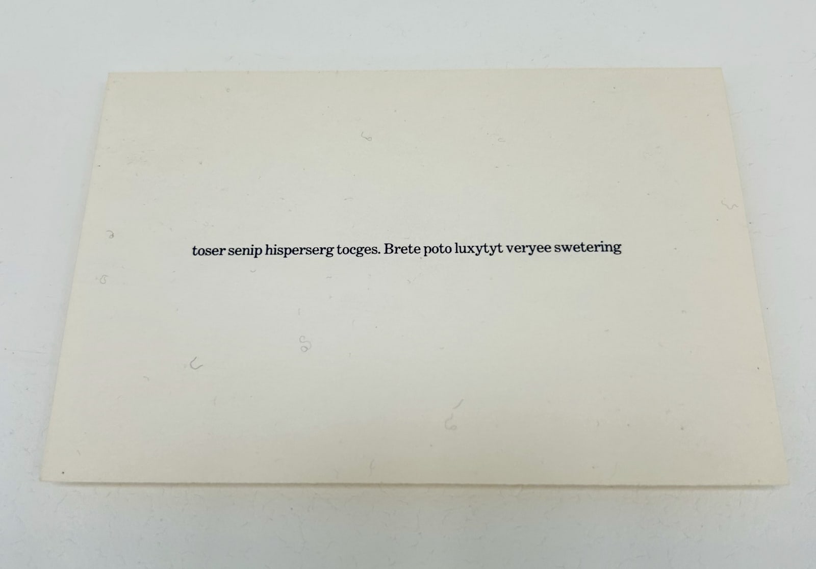 Robert Barry, Index cards (NonSense)