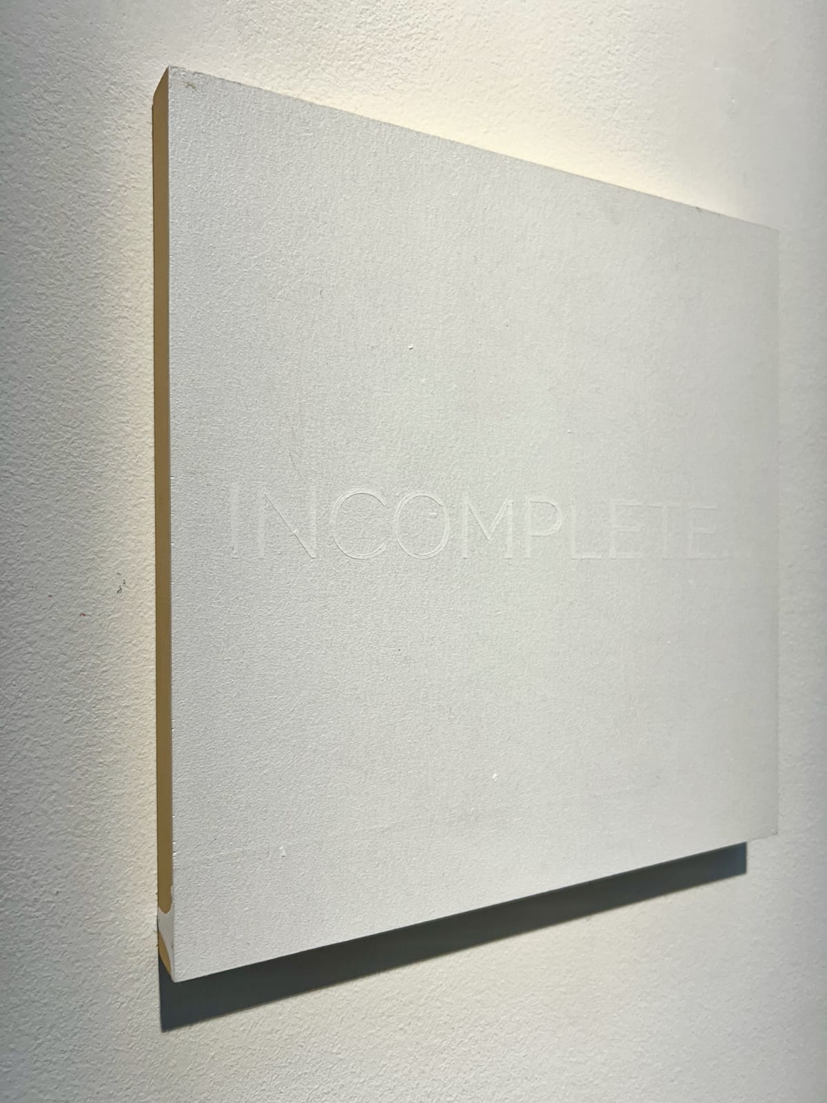 Robert Barry, INCOMPLETE, 2024