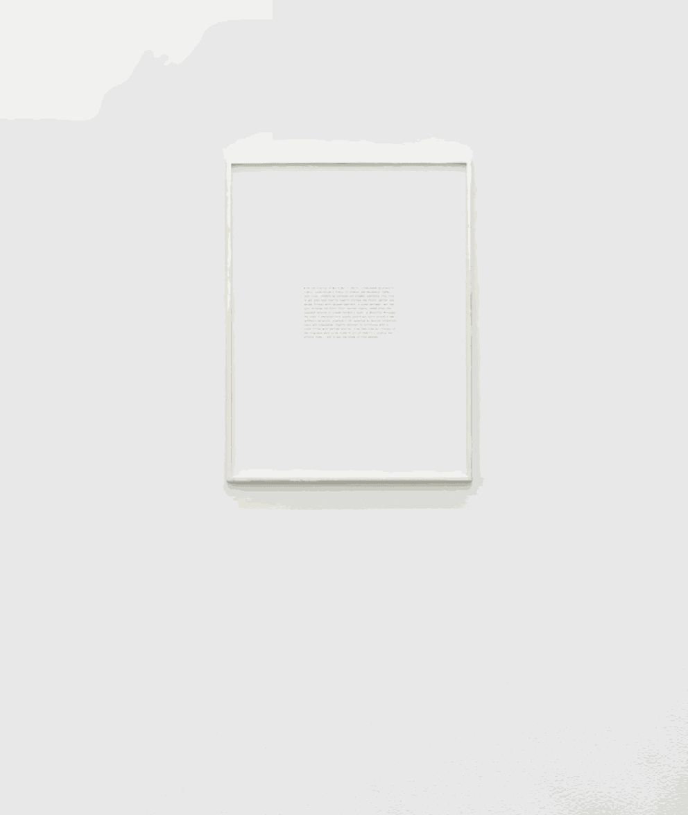 Daniel Gustav Cramer, Silenzio, 2021 - 2022