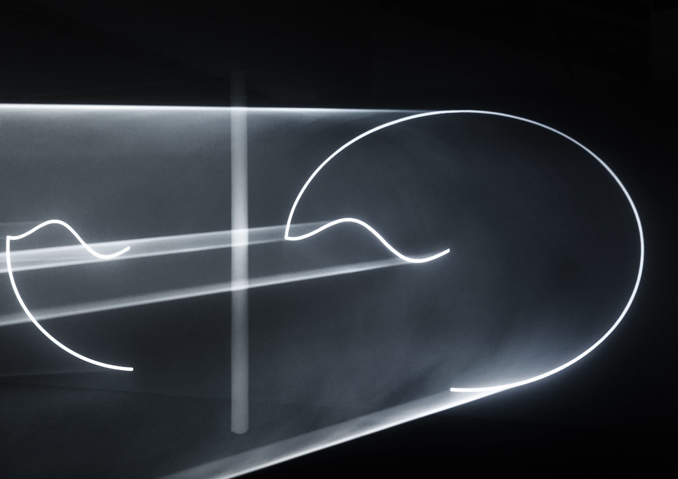 Anthony McCall, Leaving (With Two-minute Silence), 2009