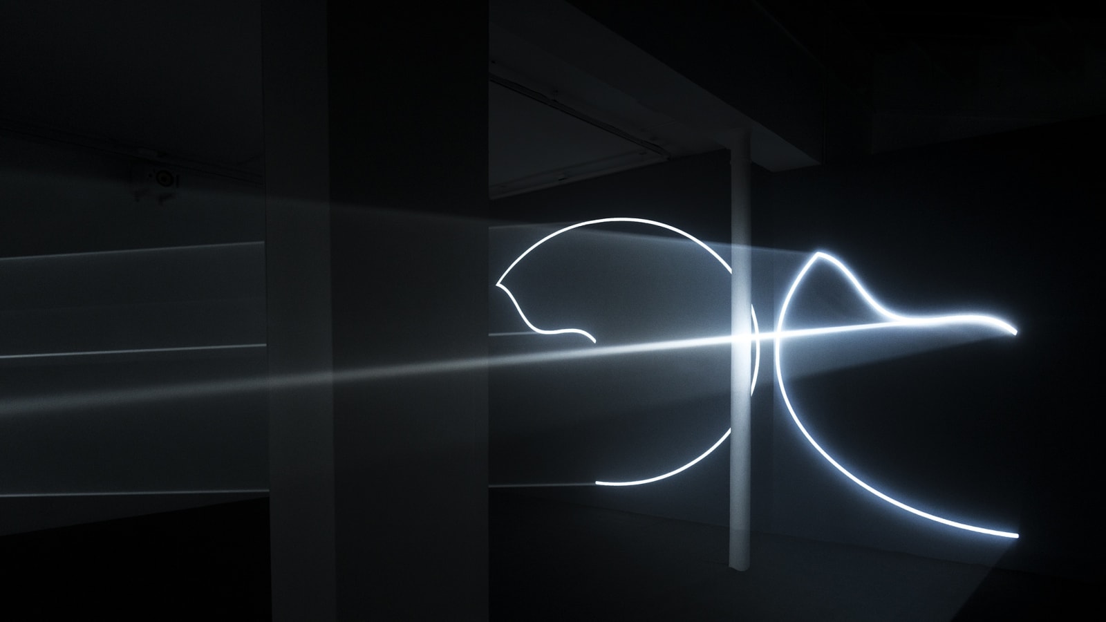 Anthony McCall, Leaving (With Two-minute Silence), 2009