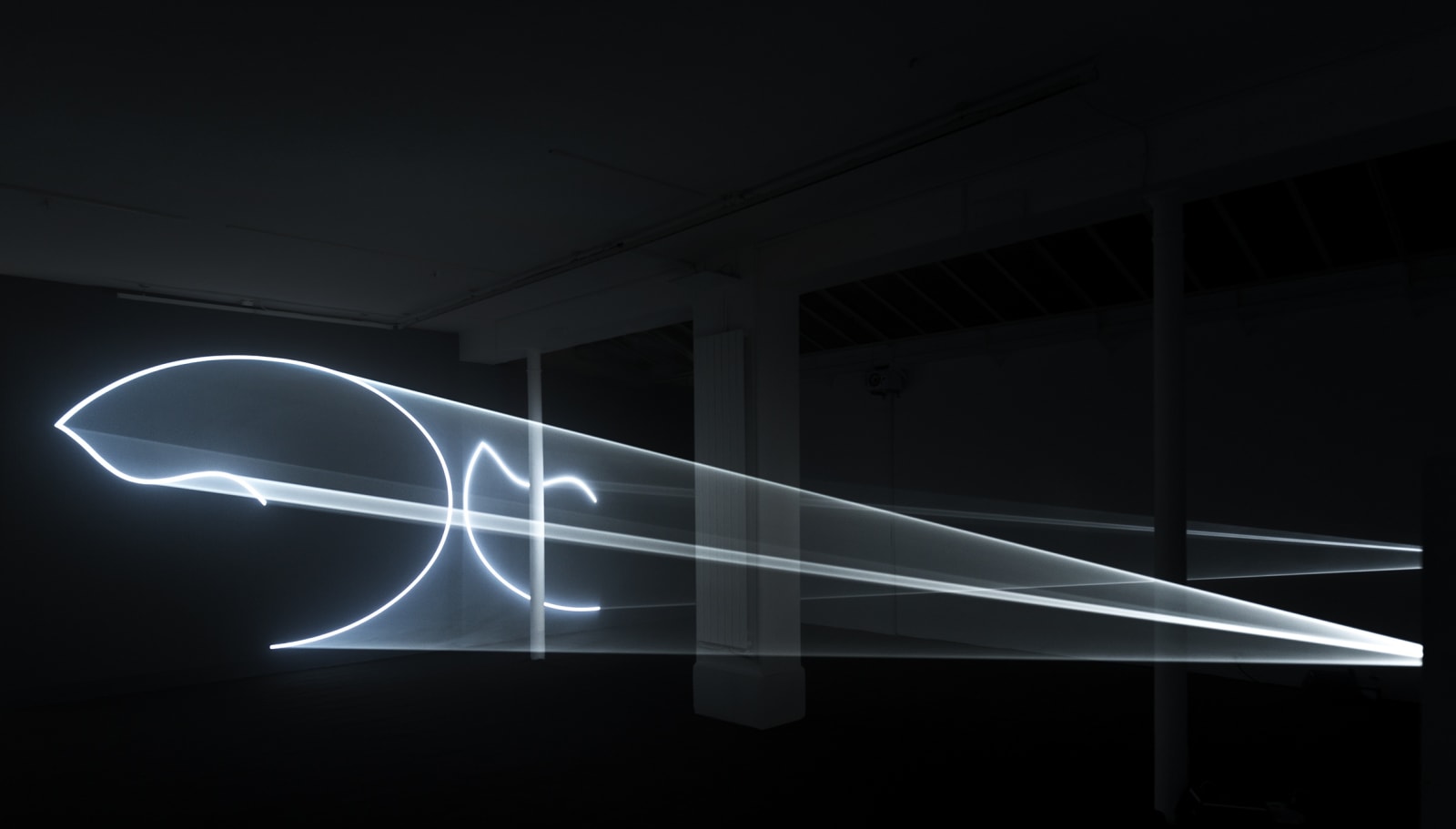 Anthony McCall, Leaving (With Two-minute Silence), 2009