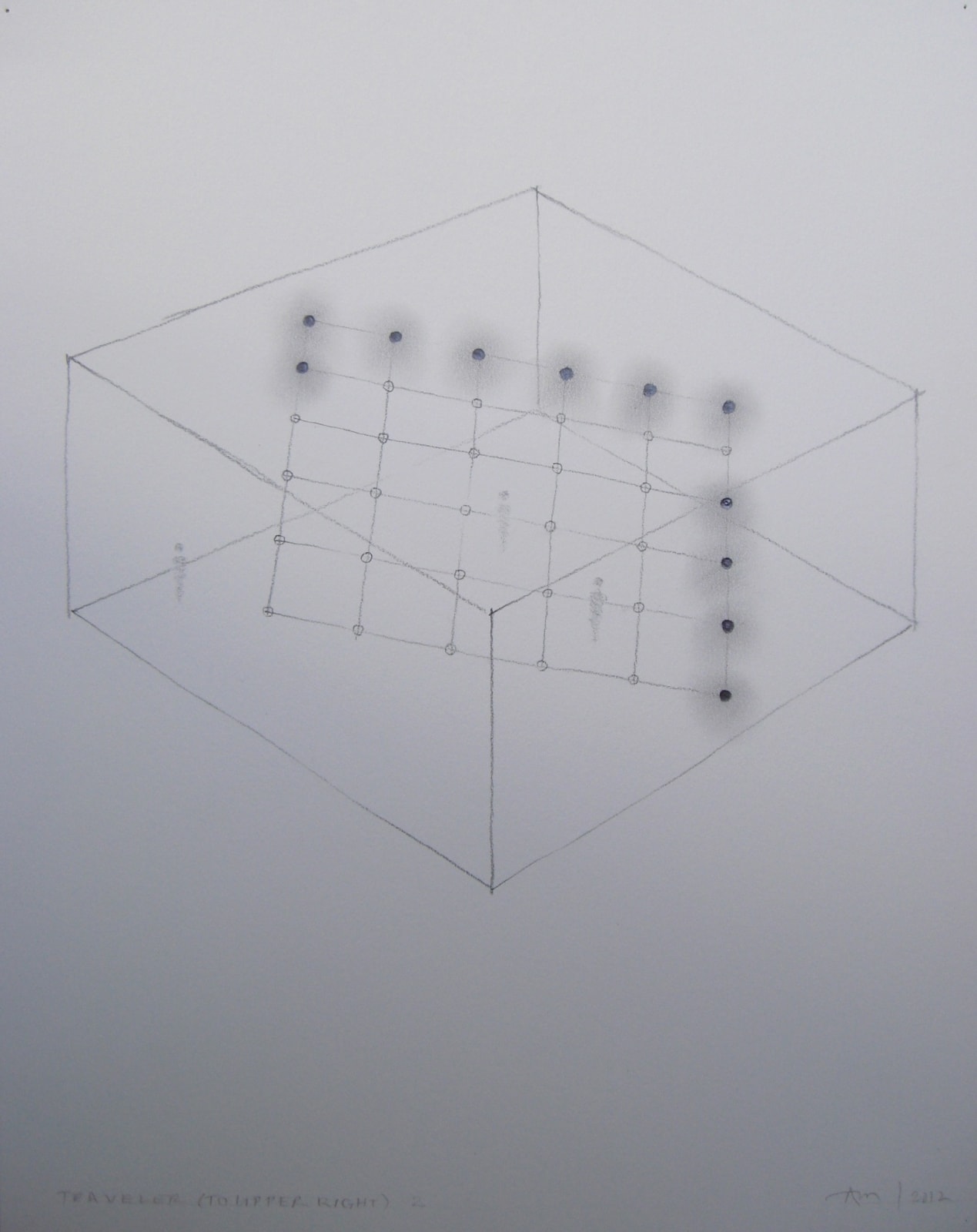 Anthony McCall, Traveler (to Upper Right), 2012