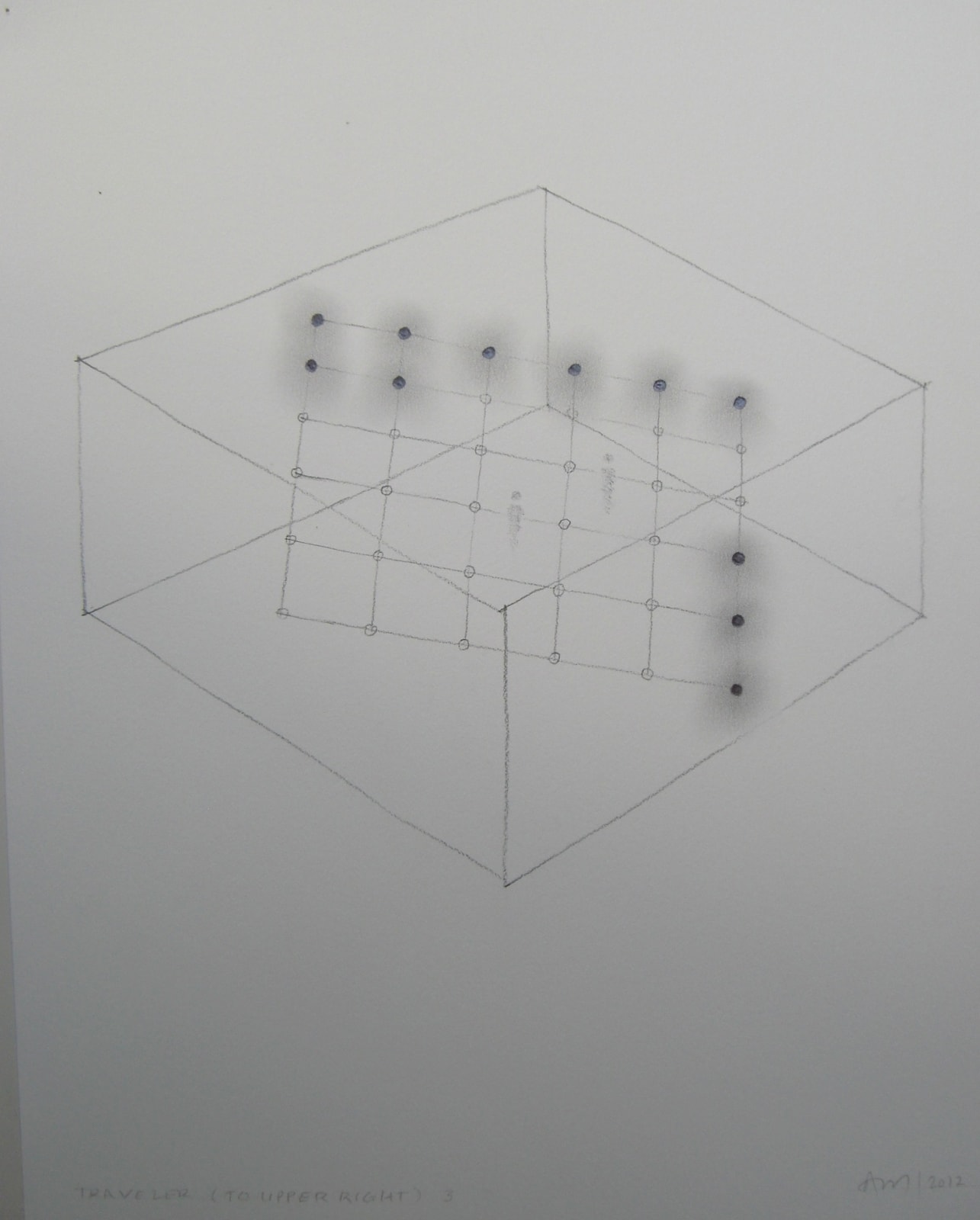 Anthony McCall, Traveler (to Upper Right), 2012