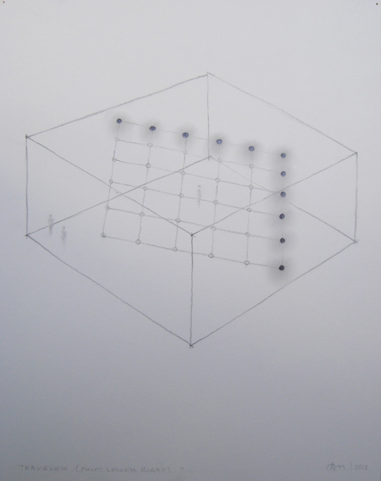 Anthony McCall, Traveler (to Upper Right), 2012