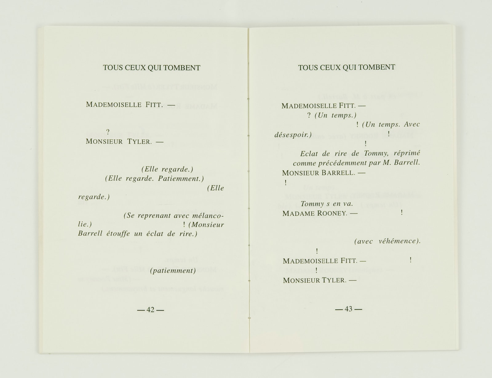 Claire Morel, Tous Ceux qui tombent, 2007