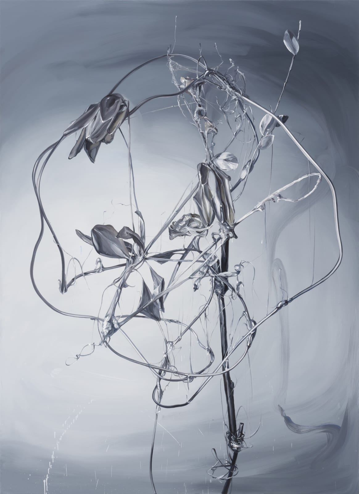 In the Air 2, 2023, oil on canvas, 220 x 160 cm. Photo by Kim Sang Te